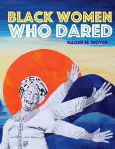 Illustration of black woman raising her hand
